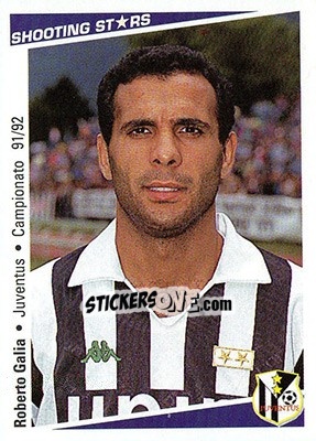 Figurina Roberto Gala - Shooting Stars Calcio 1991-1992 - Merlin