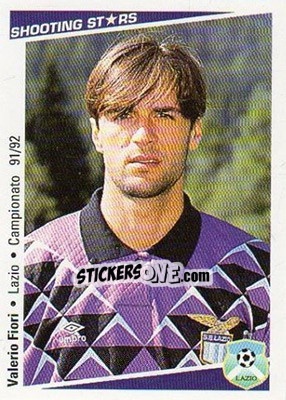Sticker Valerio Fiori - Shooting Stars Calcio 1991-1992 n. 141 - Merlin