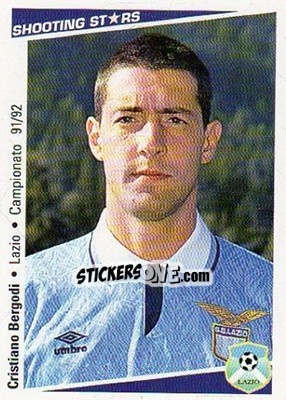 Cromo Cristiano Bergodi - Shooting Stars Calcio 1991-1992 n. 142 - Merlin