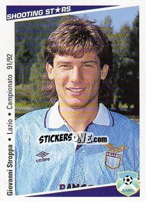 Sticker Giovanni Stroppa - Shooting Stars Calcio 1991-1992 n. 147 - Merlin