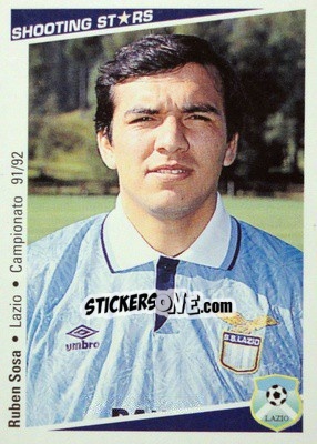 Sticker Ruben Sosa - Shooting Stars Calcio 1991-1992 n. 151 - Merlin