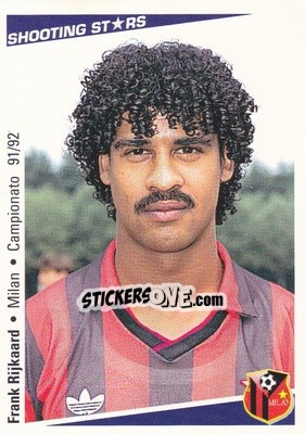 Sticker Frank Rijkaard - Shooting Stars Calcio 1991-1992 - Merlin
