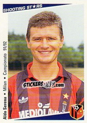 Cromo Aldo Serena - Shooting Stars Calcio 1991-1992 - Merlin