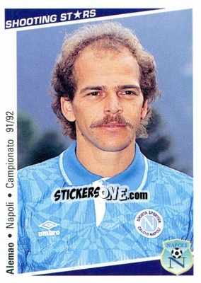 Sticker Alemao - Shooting Stars Calcio 1991-1992 n. 175 - Merlin