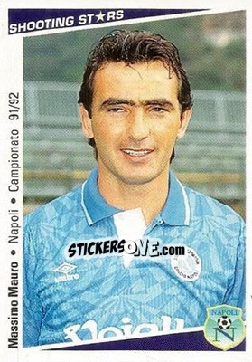 Sticker Massimo Mauro - Shooting Stars Calcio 1991-1992 n. 181 - Merlin