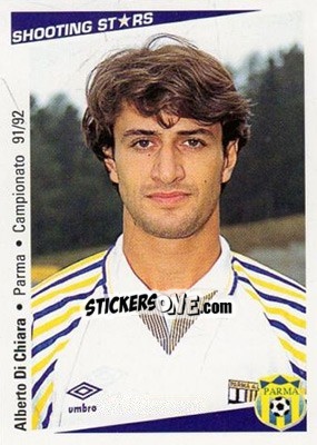 Sticker Alberto Di Chiara - Shooting Stars Calcio 1991-1992 - Merlin