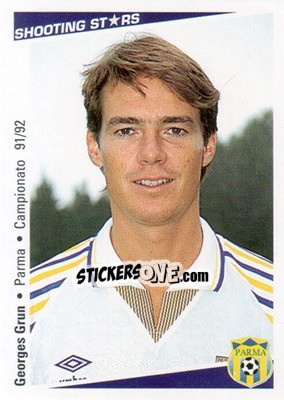 Cromo Georges Grun - Shooting Stars Calcio 1991-1992 - Merlin