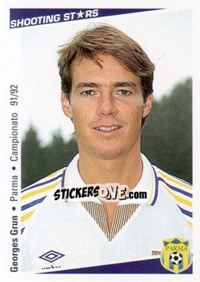 Sticker Georges Grun - Shooting Stars Calcio 1991-1992 n. 188 - Merlin