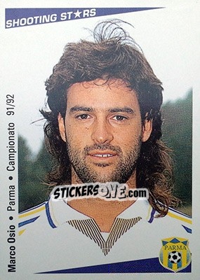 Figurina Marco Osio - Shooting Stars Calcio 1991-1992 - Merlin