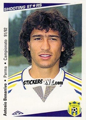 Figurina Antonio Benarrivo - Shooting Stars Calcio 1991-1992 - Merlin