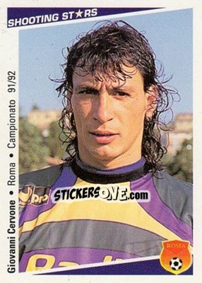 Cromo Giovanni Cervone - Shooting Stars Calcio 1991-1992 - Merlin