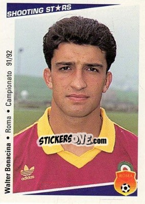 Figurina Walter Bonacina - Shooting Stars Calcio 1991-1992 - Merlin