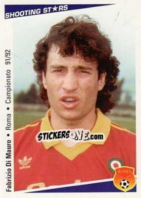 Sticker Fabrizio Di Mauro - Shooting Stars Calcio 1991-1992 n. 204 - Merlin