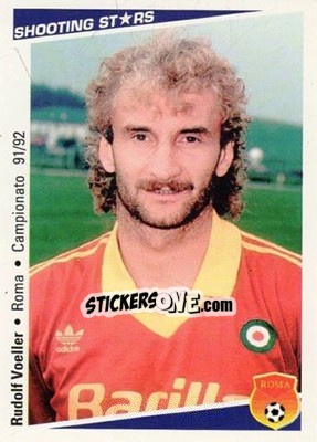 Sticker Rudolf Voeller - Shooting Stars Calcio 1991-1992 n. 205 - Merlin