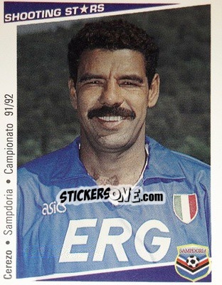 Sticker Cerezo - Shooting Stars Calcio 1991-1992 - Merlin
