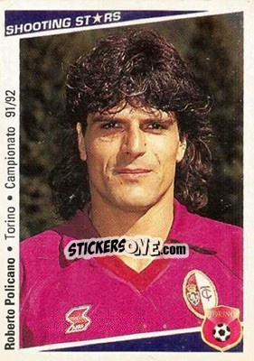 Sticker Roberto Policano - Shooting Stars Calcio 1991-1992 n. 227 - Merlin