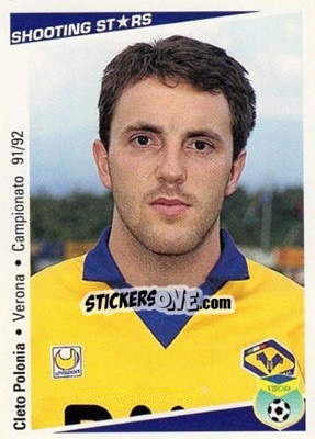 Sticker Cleto Polonia - Shooting Stars Calcio 1991-1992 n. 241 - Merlin