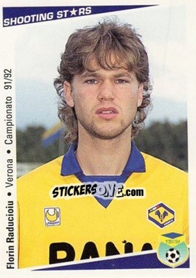 Figurina Florin Raducioiu - Shooting Stars Calcio 1991-1992 - Merlin