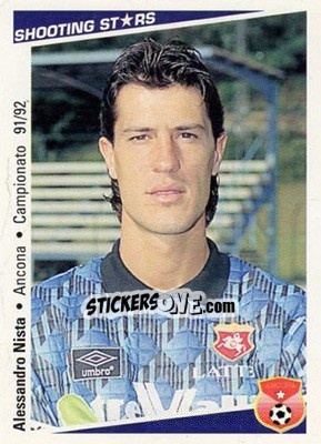 Sticker Alessandro Nista - Shooting Stars Calcio 1991-1992 n. 253 - Merlin
