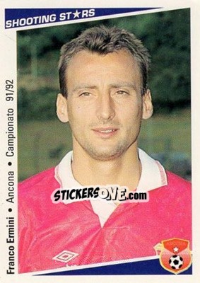 Cromo Franco Ermini - Shooting Stars Calcio 1991-1992 - Merlin