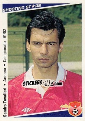 Figurina Sandro Tovalieri - Shooting Stars Calcio 1991-1992 - Merlin
