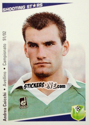 Sticker Andrea Cuicchi - Shooting Stars Calcio 1991-1992 - Merlin