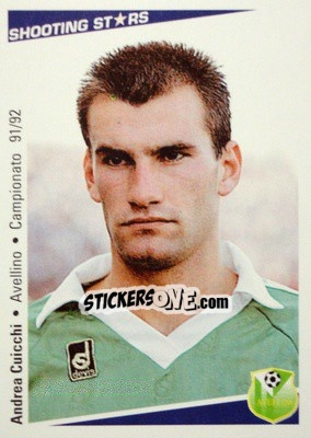 Figurina Andrea Cuicchi - Shooting Stars Calcio 1991-1992 - Merlin