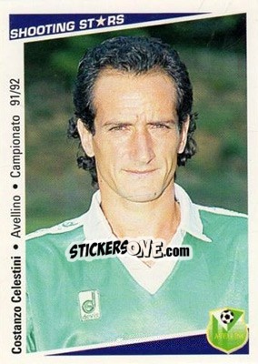 Sticker Costanzo Celestini - Shooting Stars Calcio 1991-1992 n. 257 - Merlin