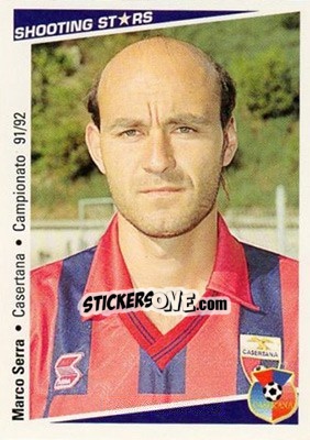 Sticker Marco Serra - Shooting Stars Calcio 1991-1992 n. 266 - Merlin