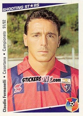Sticker Claudio Fermanelli - Shooting Stars Calcio 1991-1992 n. 267 - Merlin