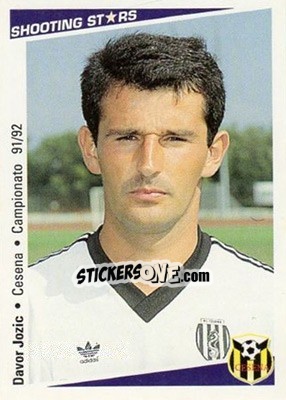 Sticker Davor Jozic - Shooting Stars Calcio 1991-1992 n. 268 - Merlin