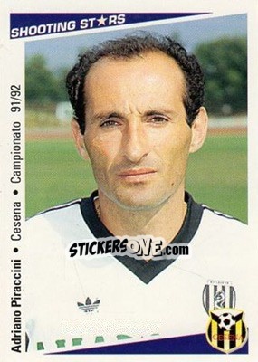 Sticker Adriano Piraccini - Shooting Stars Calcio 1991-1992 - Merlin