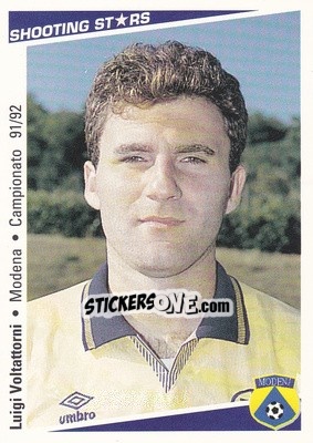 Sticker Luigi Voltattorni - Shooting Stars Calcio 1991-1992 n. 284 - Merlin