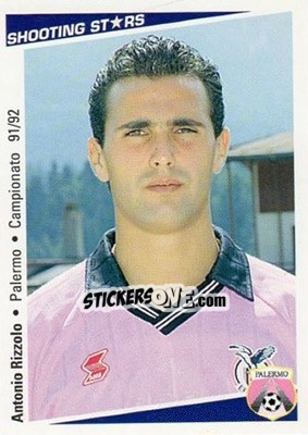 Figurina Antonio Rizzolo - Shooting Stars Calcio 1991-1992 - Merlin