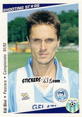 Sticker Edi Bivi - Shooting Stars Calcio 1991-1992 - Merlin