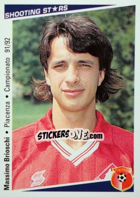 Sticker Massimo Brioschi - Shooting Stars Calcio 1991-1992 - Merlin