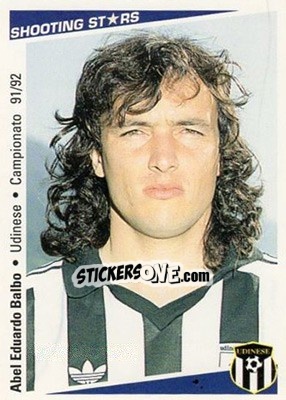 Sticker Abel Eduardo Balbo - Shooting Stars Calcio 1991-1992 - Merlin