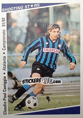 Sticker Claudio Paul Caniggia - Shooting Stars Calcio 1991-1992 n. 313 - Merlin