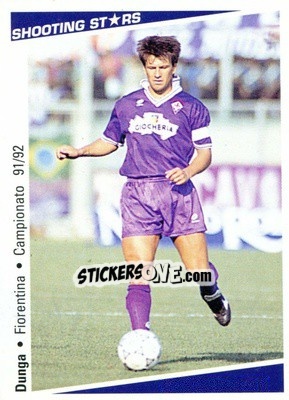 Sticker Dunga - Shooting Stars Calcio 1991-1992 n. 318 - Merlin