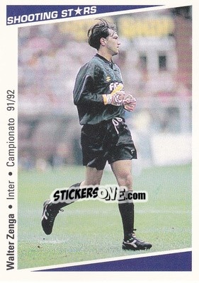 Sticker Walter Zenga - Shooting Stars Calcio 1991-1992 - Merlin
