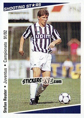 Sticker Stefan Reuter - Shooting Stars Calcio 1991-1992 n. 327 - Merlin