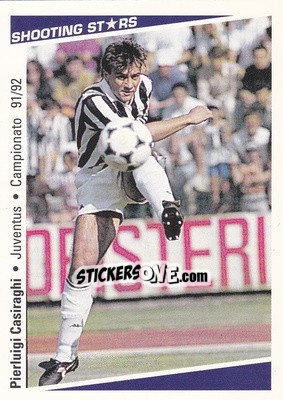 Figurina Pierluigi Casiraghi - Shooting Stars Calcio 1991-1992 - Merlin