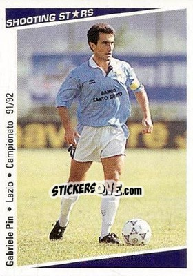 Cromo Gabriele Pin - Shooting Stars Calcio 1991-1992 - Merlin