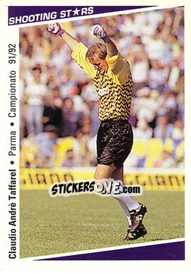 Sticker Claudio Andre Taffarel - Shooting Stars Calcio 1991-1992 - Merlin