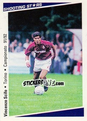 Cromo Vincenzo Scifo - Shooting Stars Calcio 1991-1992 - Merlin