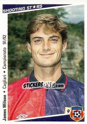 Cromo James Walter Wilson - Shooting Stars Calcio 1991-1992 - Merlin