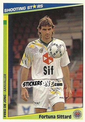 Sticker F. De Jong - Shooting Stars Holland 1992-1993 n. 74 - Merlin