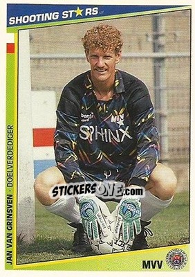 Sticker Van Grinsven - Shooting Stars Holland 1992-1993 - Merlin