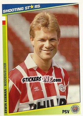 Sticker Koeman - Shooting Stars Holland 1992-1993 n. 124 - Merlin
