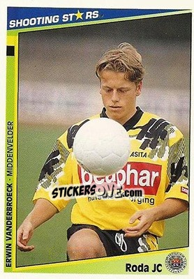 Sticker Vanderbroeck - Shooting Stars Holland 1992-1993 - Merlin